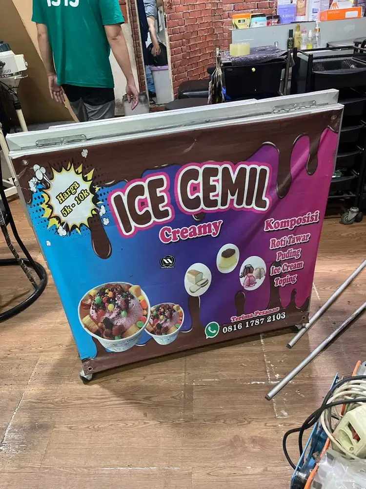 Jual gerobak minimalis jualan es