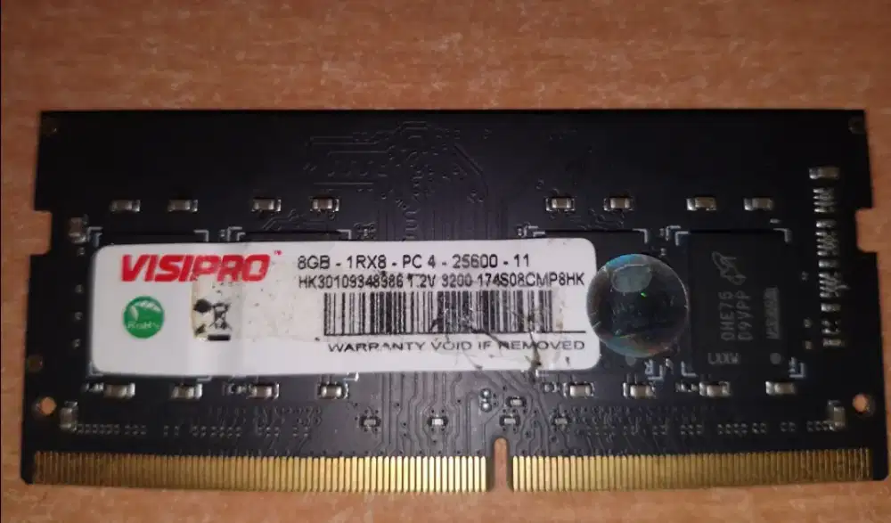 Ram laptop DDR 4 8gb 3200 Visipro garansi lifetime