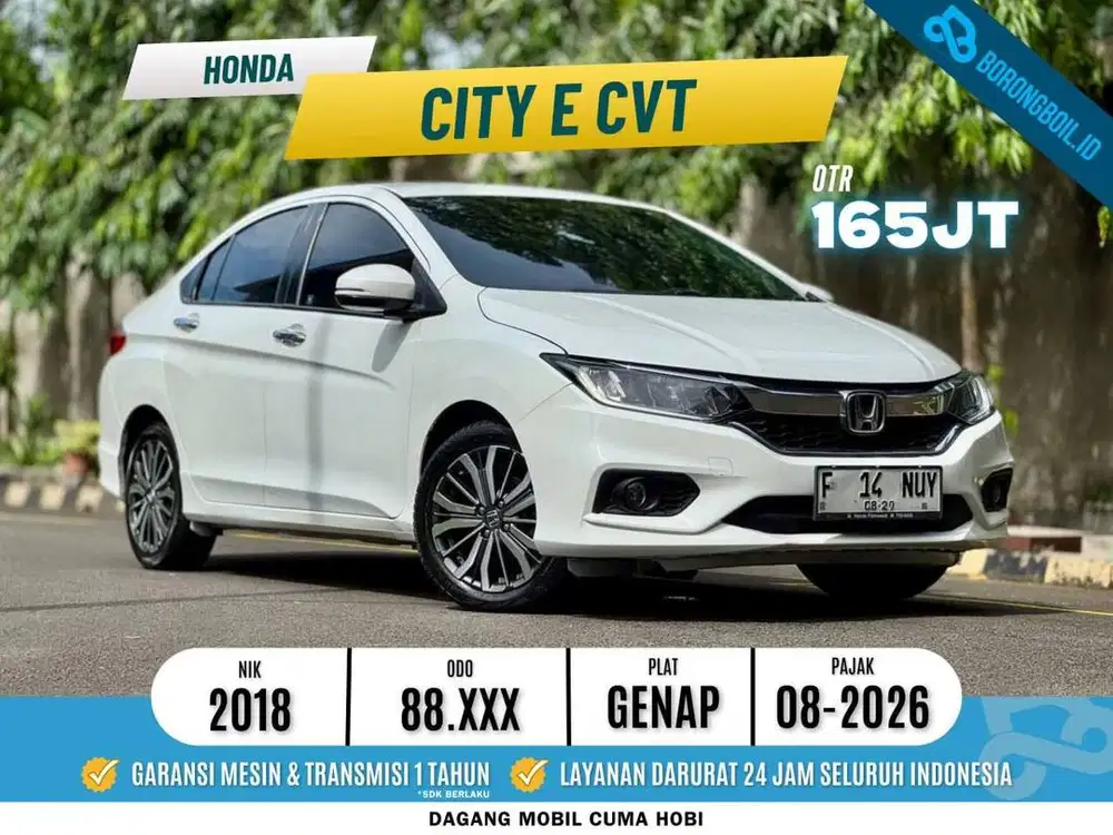 City E CVT 2018 Putih - Harga  170 Jutaan Siap Pakai