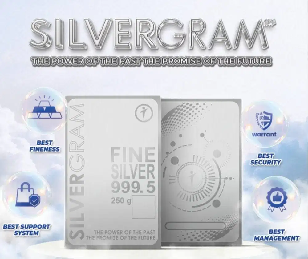 Fine Silver Perak Murni 999 Gramasi 100