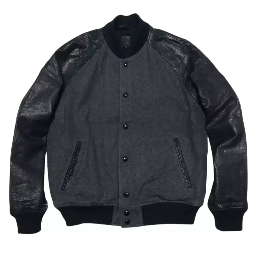 GAP Vintage Wol n Genuine Leather Varsity Baseball Jaket Made In INDIA
