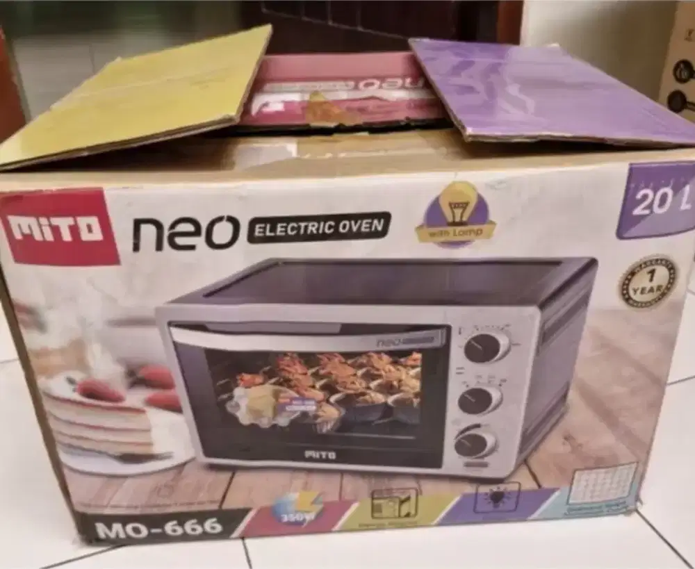 elektrik oven mito 350 watt 20 liter