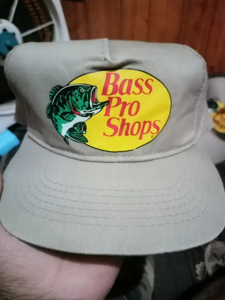 Topi Trucker Jaring Bass Pro Shops Grey Second Branded ORIGINAL