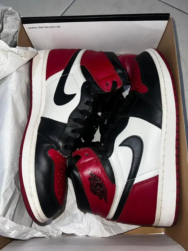 Air Jordan 1 High Bred Toe - UK 44 / US 10