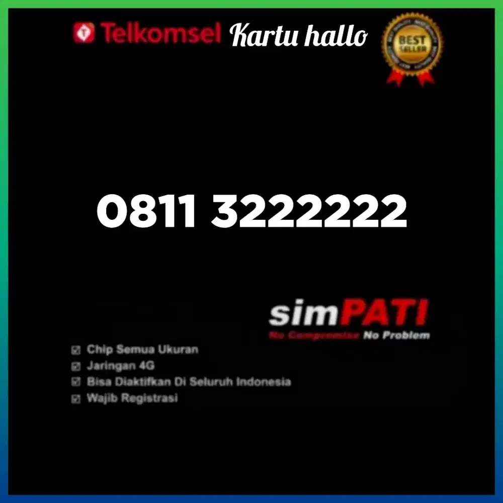 Nomor cantik kartu hallo Telkomsel super