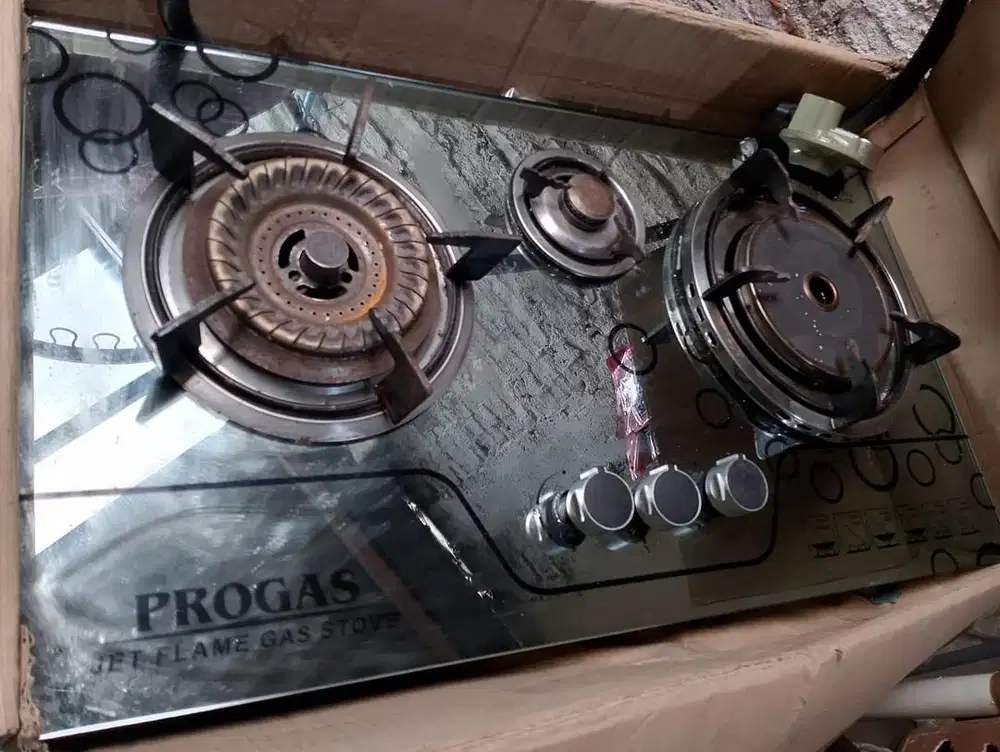 Kompor tanam 3 tungku, progas