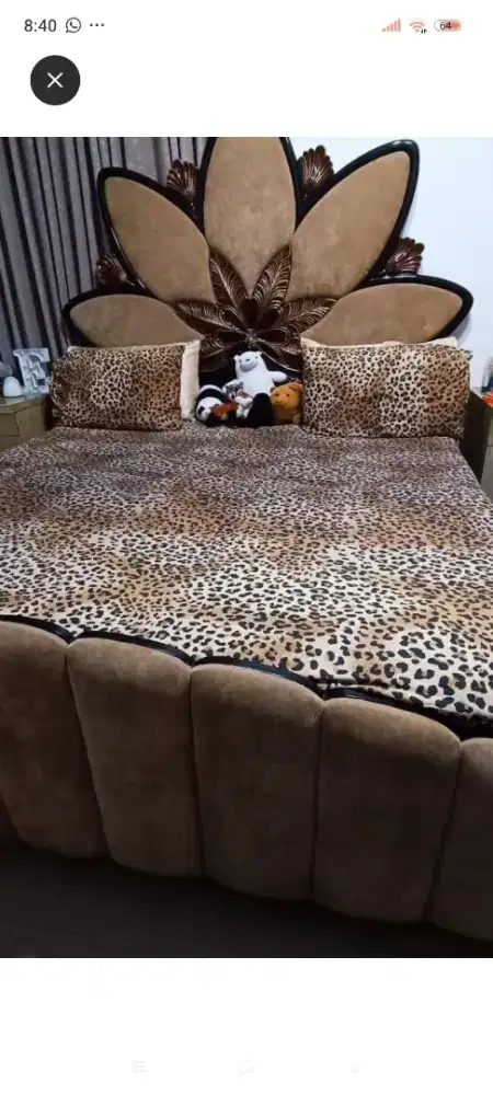 King size bed with Giant backboard