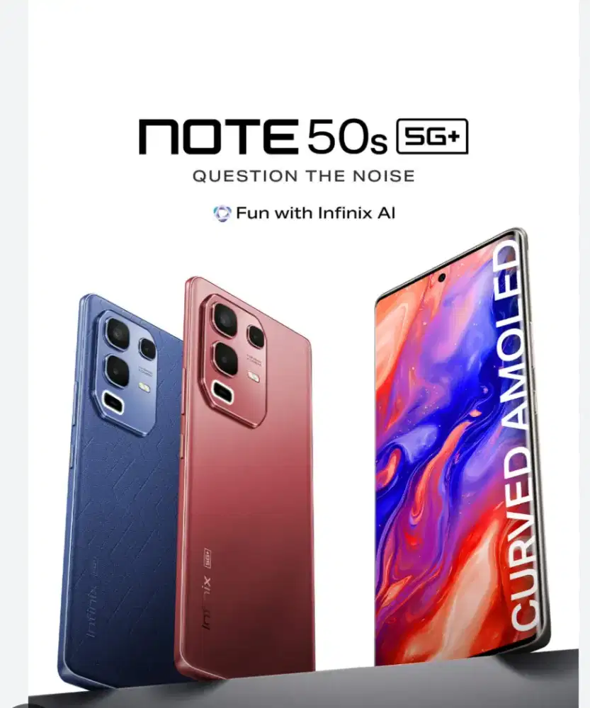 Murah new Infinix Note 50s 5g 8/256 grs resmi, bs TT