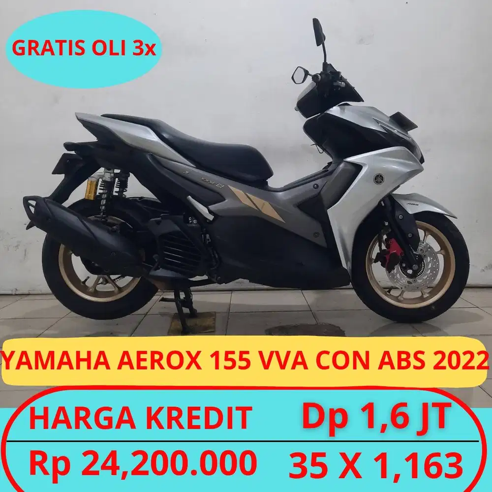 YAMAHA AEROX 155 VVA CON 2022 DP HANYA 1,6 JT GUYSS