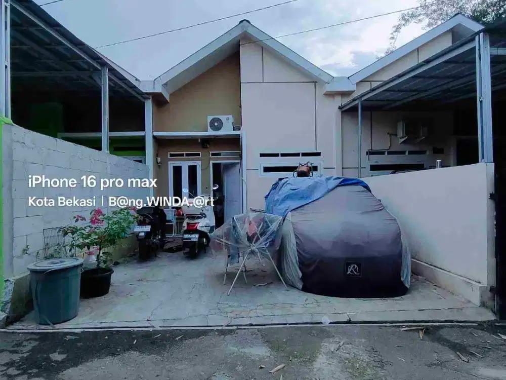 rumah cluster second murah meriah di Ciketing rawa Mulya mustika jaya Bekasi kota