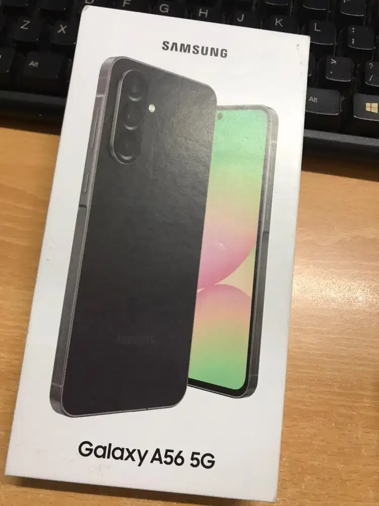 SAMSUNG A56 5G 8/256GB Black NEW hanya buka segel garansi 1 tahun