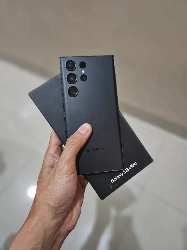Samsung S23 Ultra 12/256GB Sein Resmi Black Lengkap