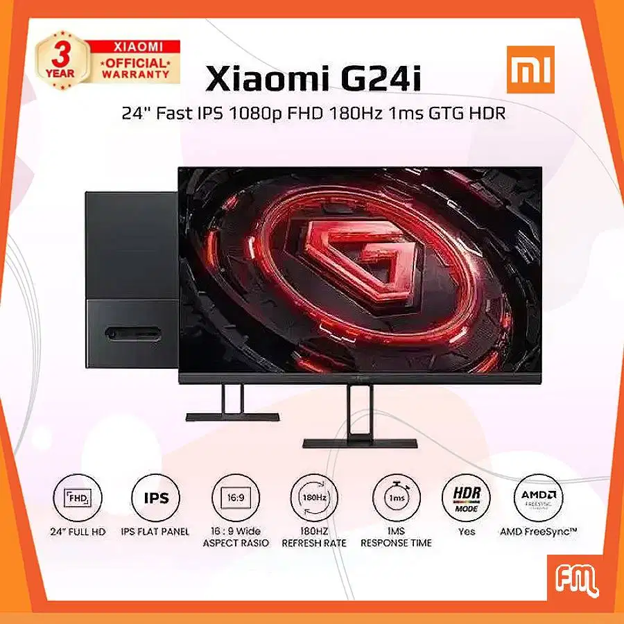 Xiaomi Gaming Monitor G24i | LCD IPS (23.8 Inch) 180 Hz Full HD