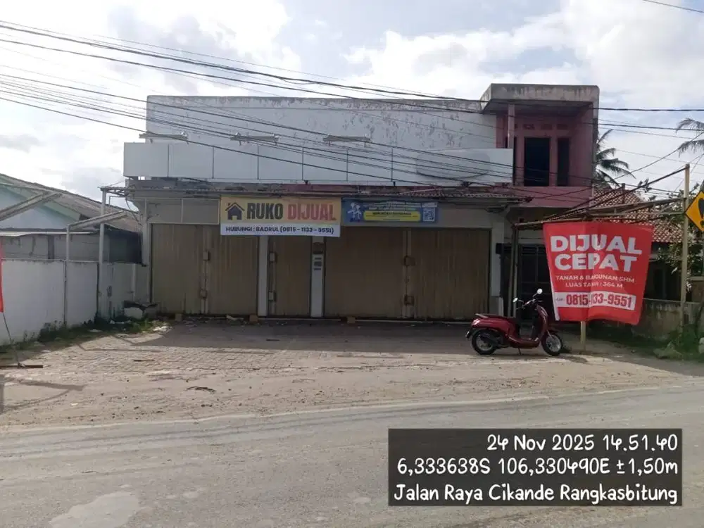 DIJUAL CEPAT BANGUNAN BEKAS MINIMARKET