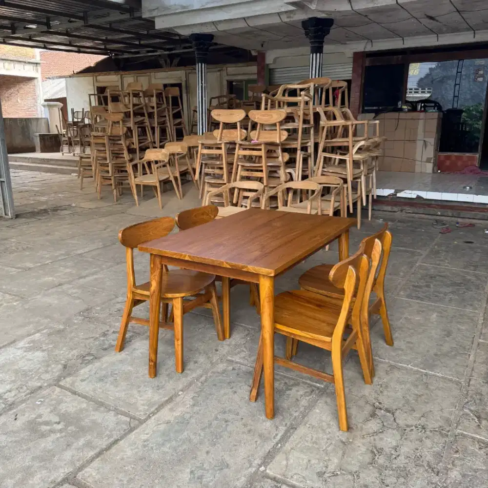 Kursi makan ropan kursi ropan kursi meja cafe restoran