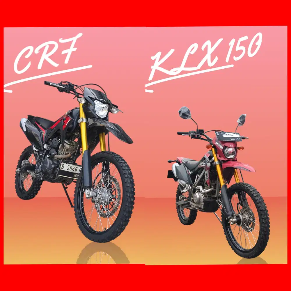 Dp 1jt Honda CRF 150 L 150L KLX (KTP daerah bs kredit ) 2022 supermoto