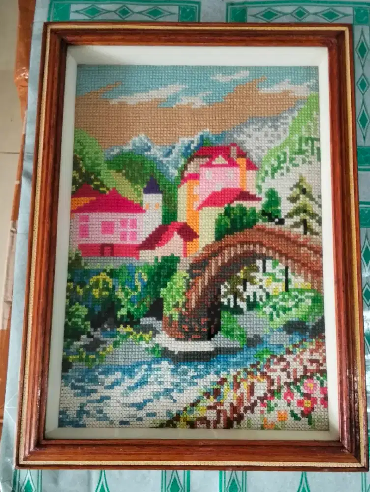 Pigura kayu gambar Sulaman