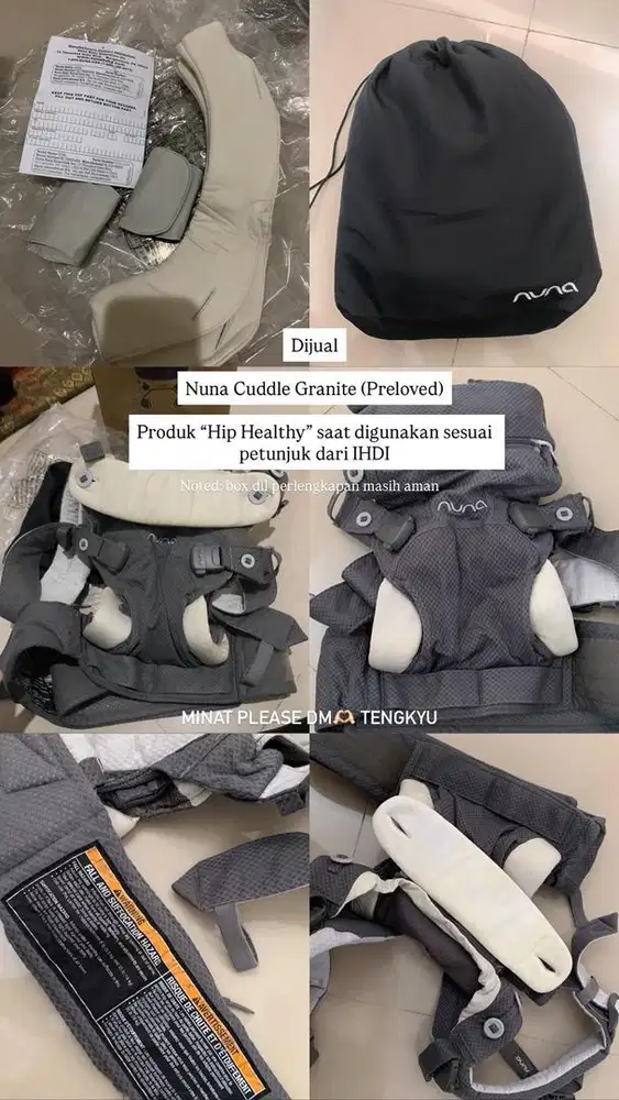 Nuna Cuddle Granite (Preloved)