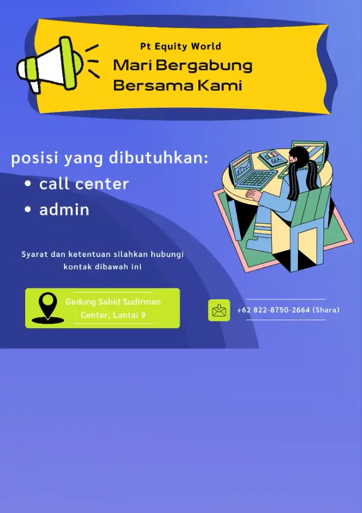 lowongan kerja admin