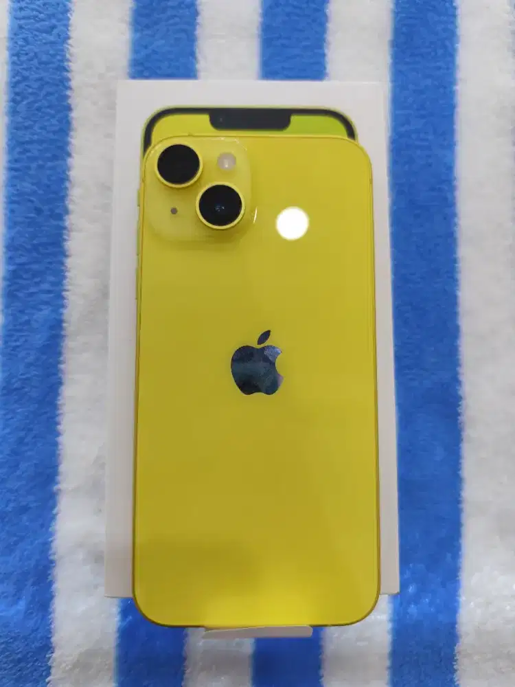 Baru Buka Box IPhone 14 128GB Resmi I Box Warna Yellow Belum Aktip