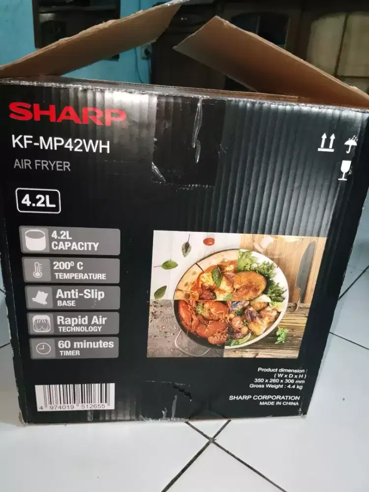 di jual cepat air fryer SHARP kf-mp42wh baru
