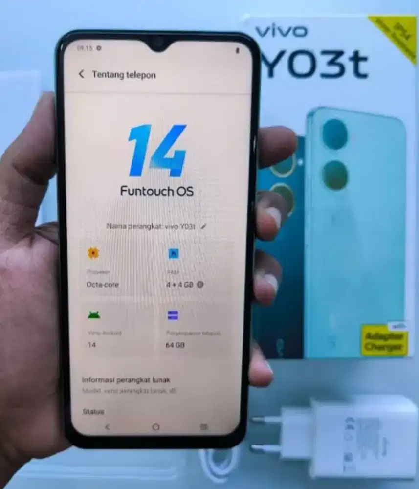 Vivo Y03T ram 4/64 fullset mulus rahayuu