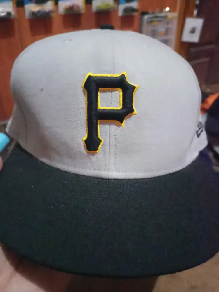 Topi Fitted Baseball Logo P second branded Original