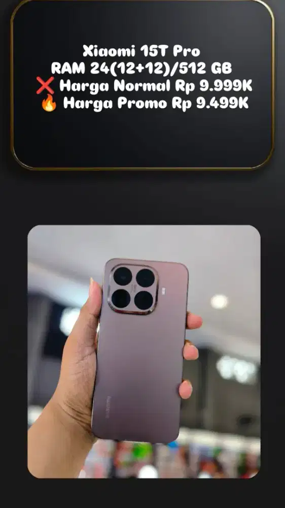 Xiaomi 15T Pro | Promo Gajian New Resmi Segel