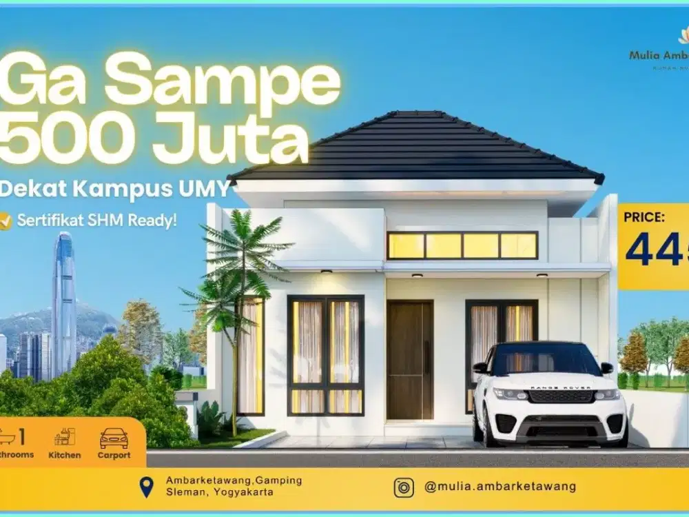 RUMAH VILLA JOGJA DEKAT UMY DALAM CLUSTER SCANDINAVIAN 400 JUTAAN