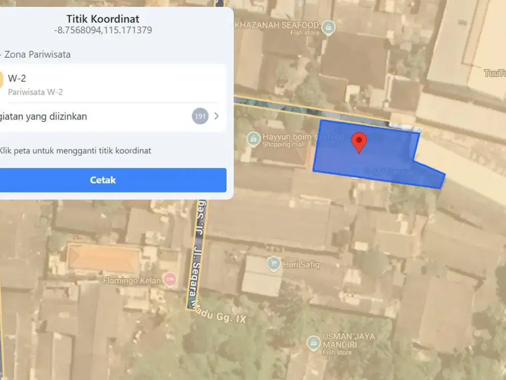 Tanah Strategis Area Kedonganan Badung