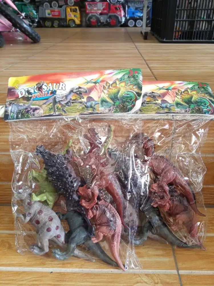 mainan anak set animal dino isi 6