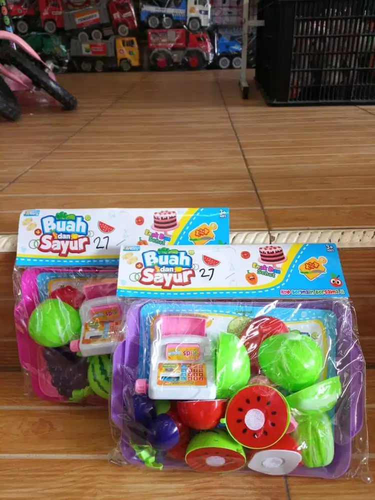 mainan anak buah potong nampan