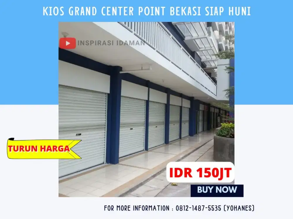 Jual Rugi Butuh Uang Kios Grand Center Point