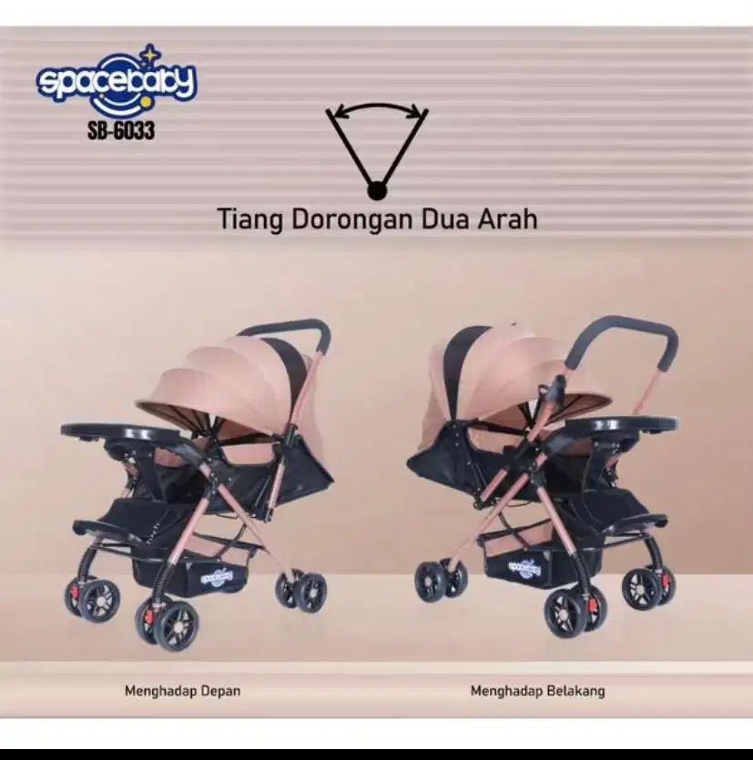 Dijual , Stroller Bayi Second, Stroller Lipat, Stroller Baby Space