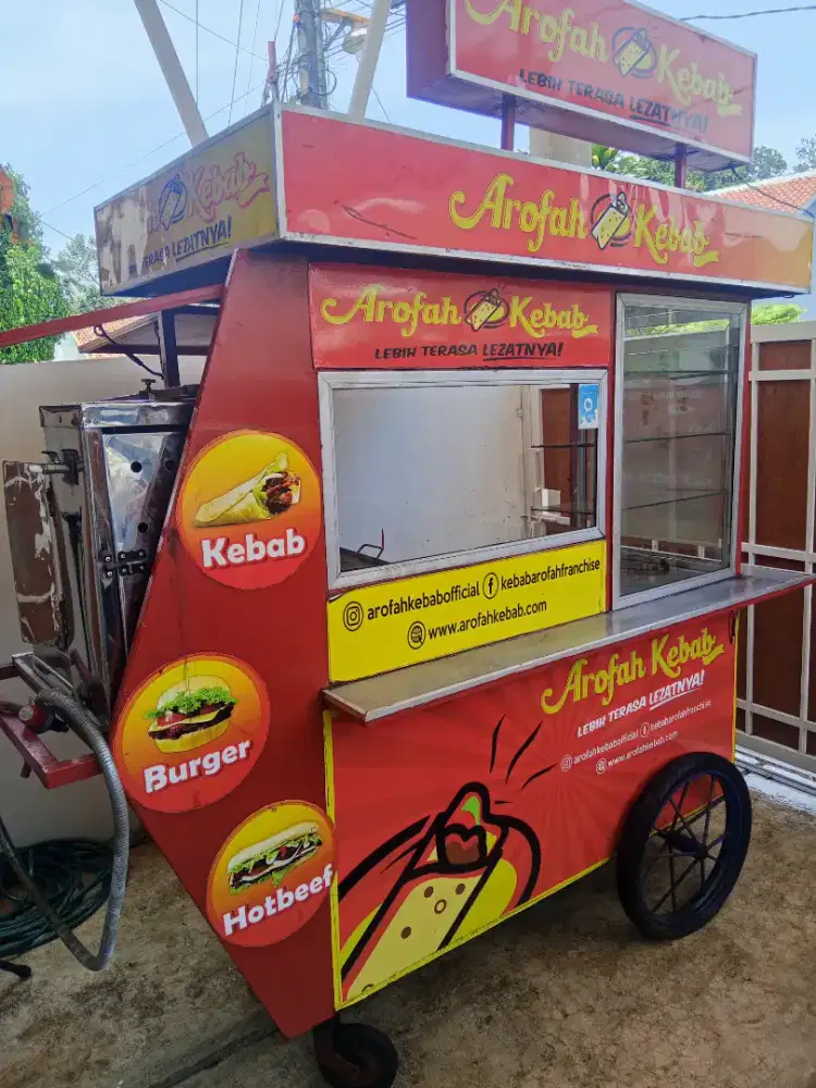 perlengkapan usaha frenchise kebab sudah lengkap tinggal beroperasi