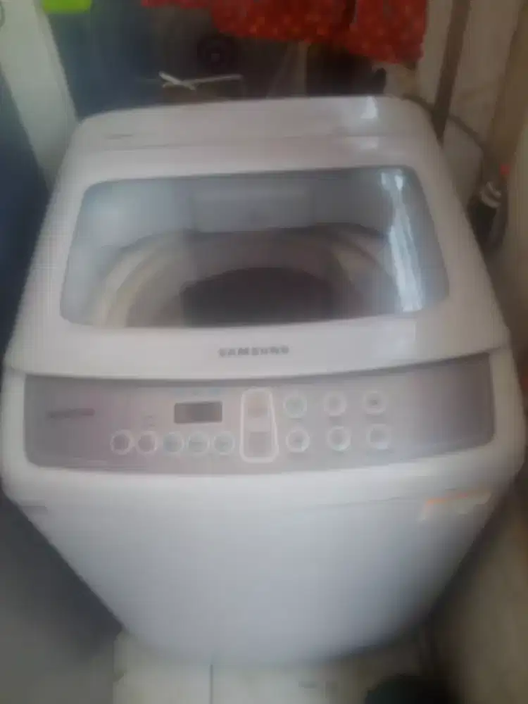 Mesin cuci 1 tabung otomatis samsung 7,5 kg normal nego tipis
