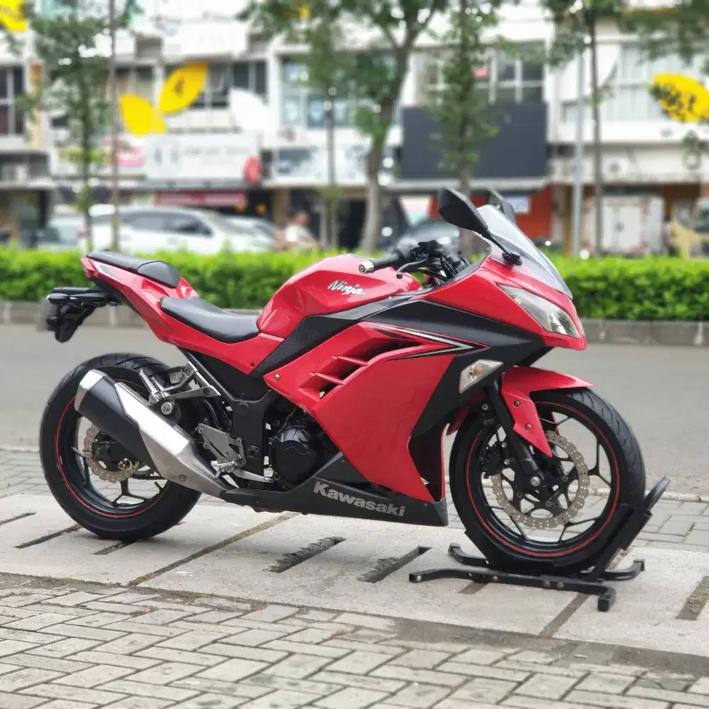 KM LOW! KAWASAKI NINJA 250 FI OLD MERAH 2016 PAJAK PANJANG SUPERB