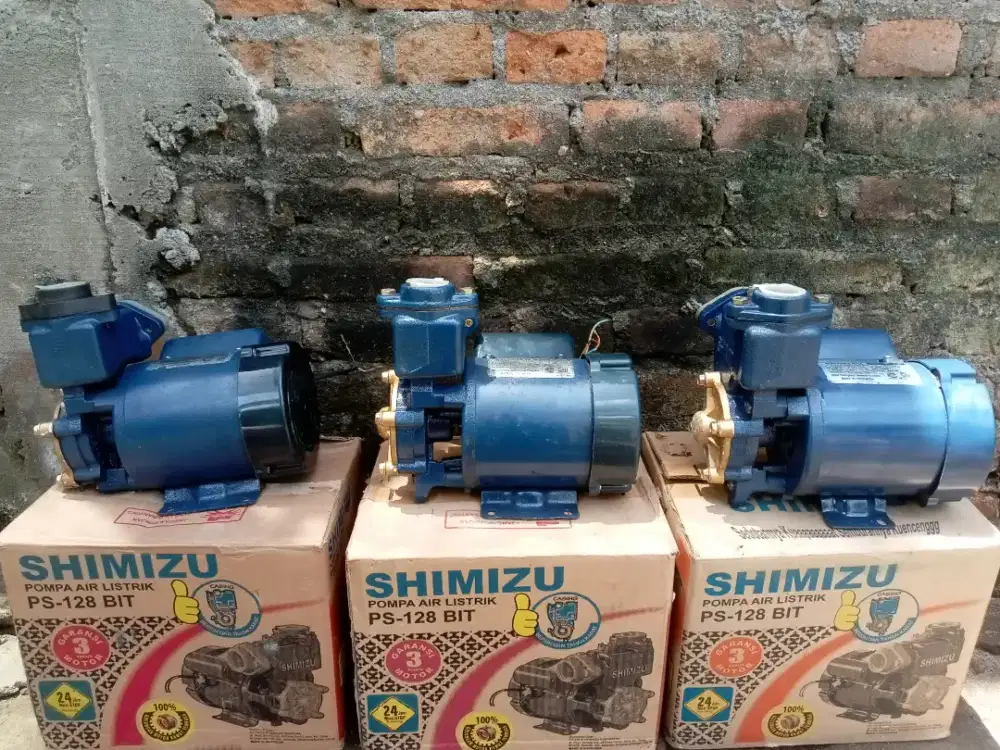 Pompa air Shimizu PS 128 bit bekas original siap pasang
