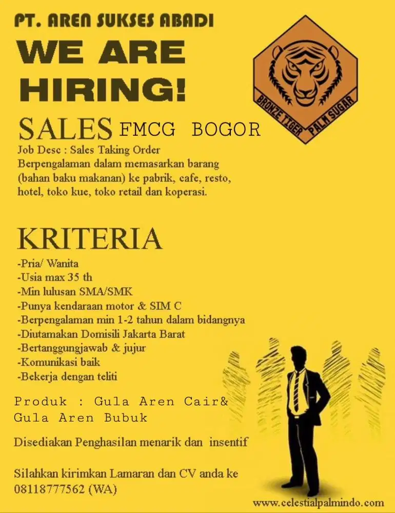 Sales Taking Order FMCG Bogor