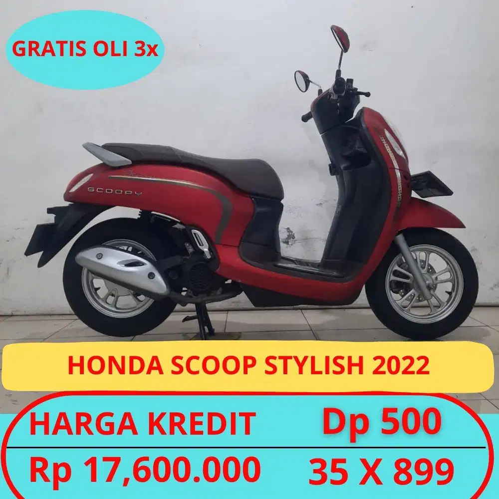 HONDA SCOOPY STYLISH 2022 DP HANYA 500 RIBU GUYSS