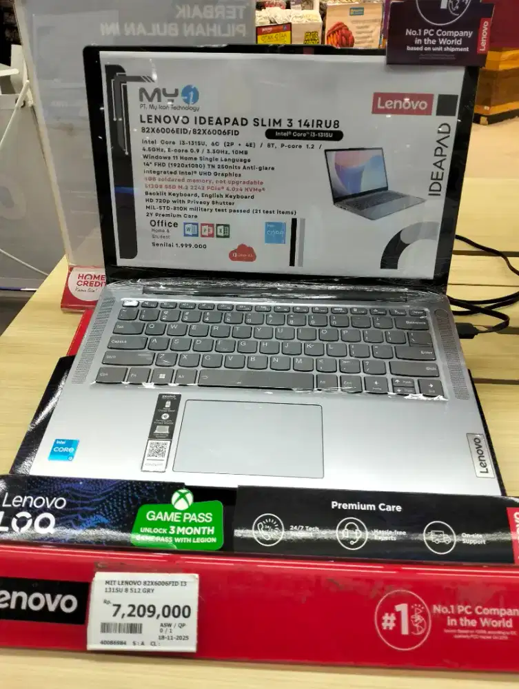 LENOVO IDEAPAD SLIM 3 14IRU8 Intel Core i3