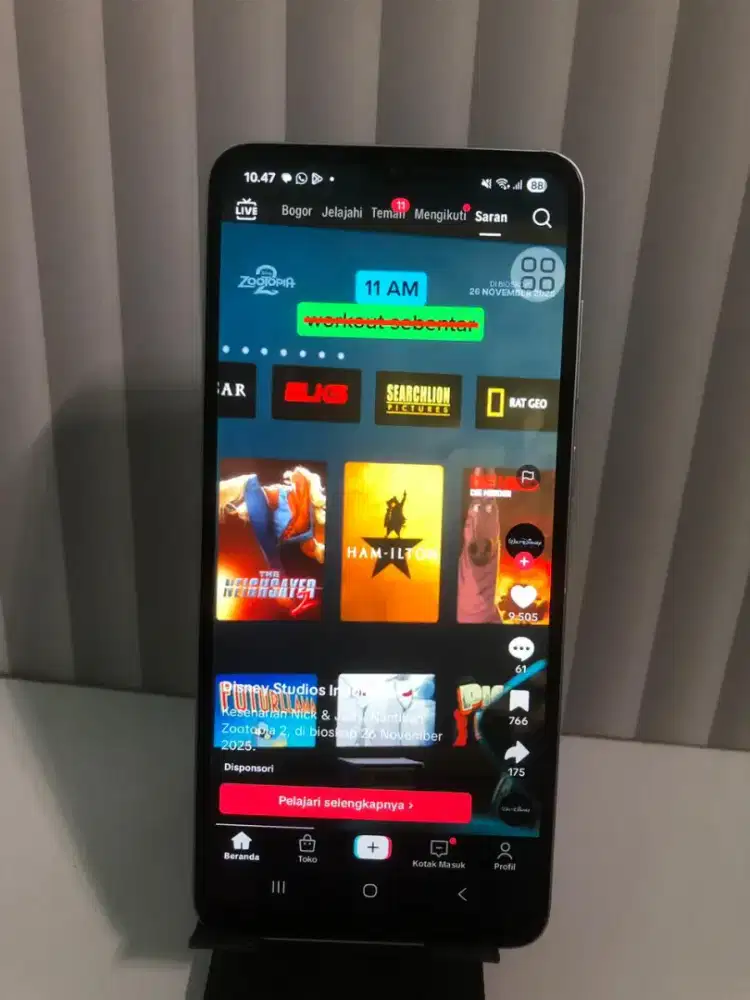 SAMSUNG GALAXY A05 6/64GB (Light Green) BAGUS