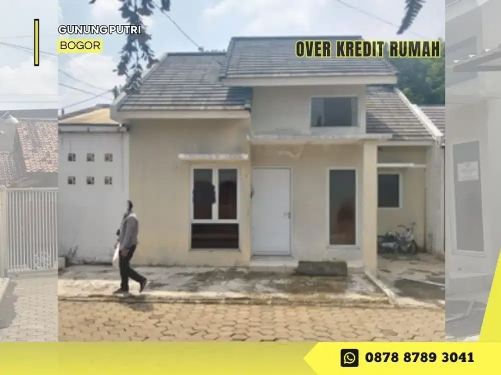 Jual Take Over Rumah 89JT dkt Tol di Villa Mutiara 3 Cibubur