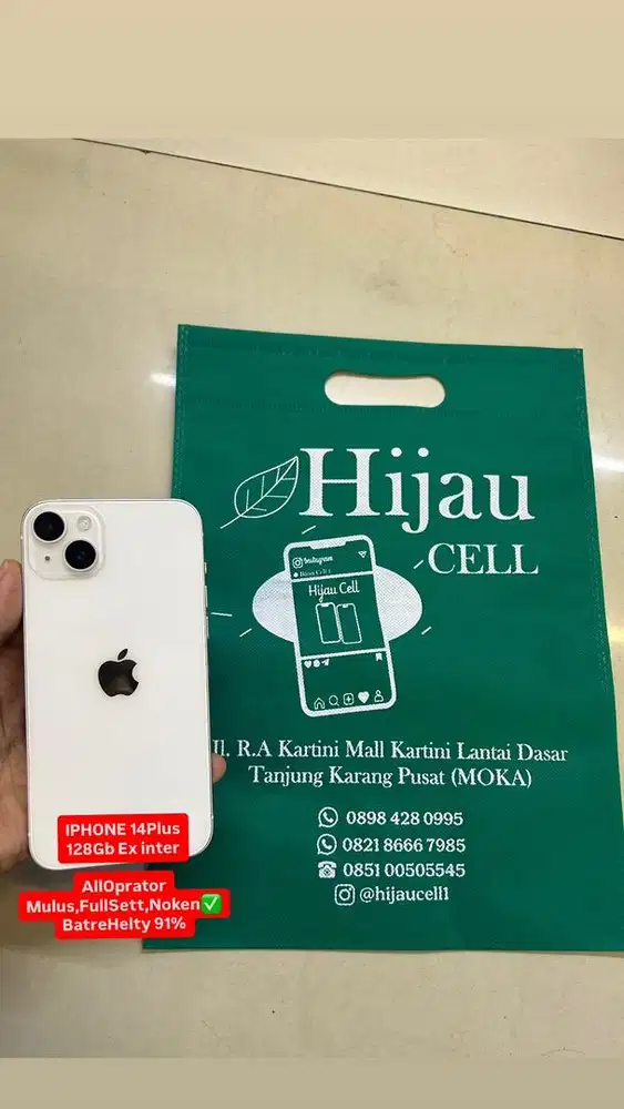 Iphone 14plus internal 128Gb Ex ibox