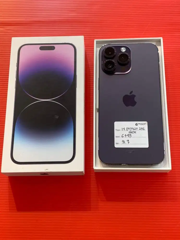 IPHONE 14 PROMAX 256GB EX IBOX GARANSI TOKO