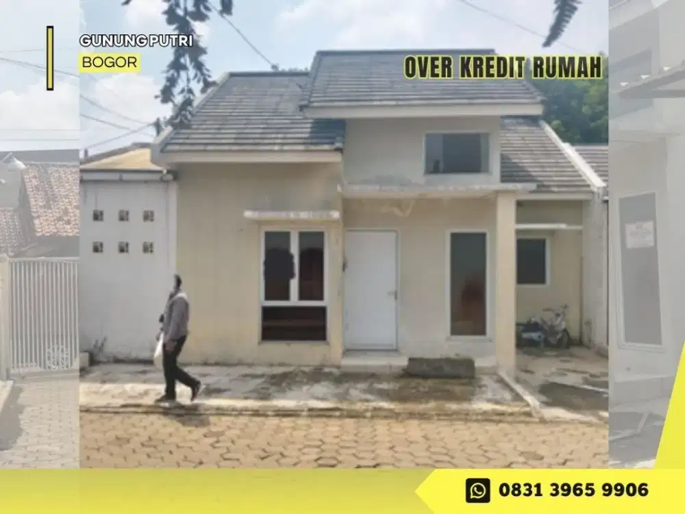 Jual Over Kredit Rumah 89JT di Villa Mutiara 3 Cibubur dkt Tol