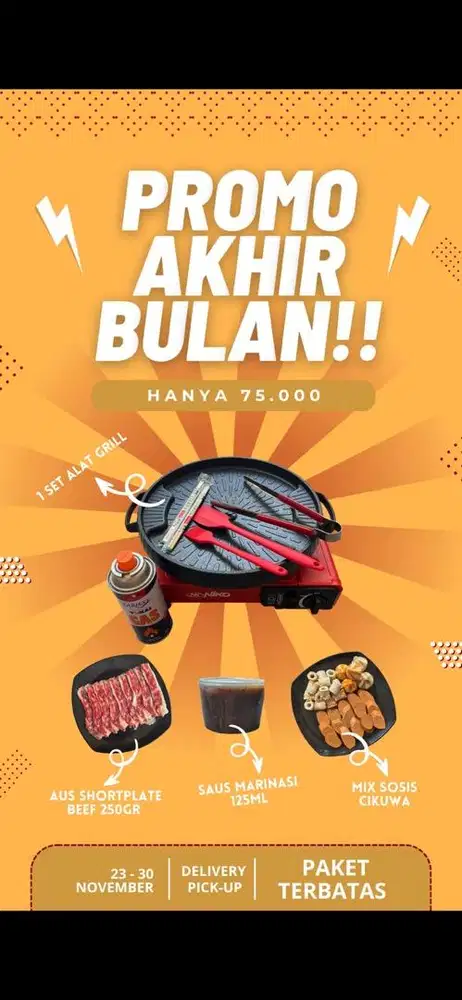 PAKET GRILL BBQ HOME SERVICE