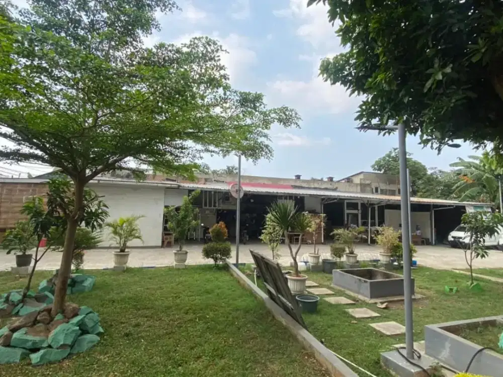 Tanah Murah Bawah NJOP Bonus Bangunan Kantor dan Gudang di Jatijajar Tapos Depok Jawa Barat