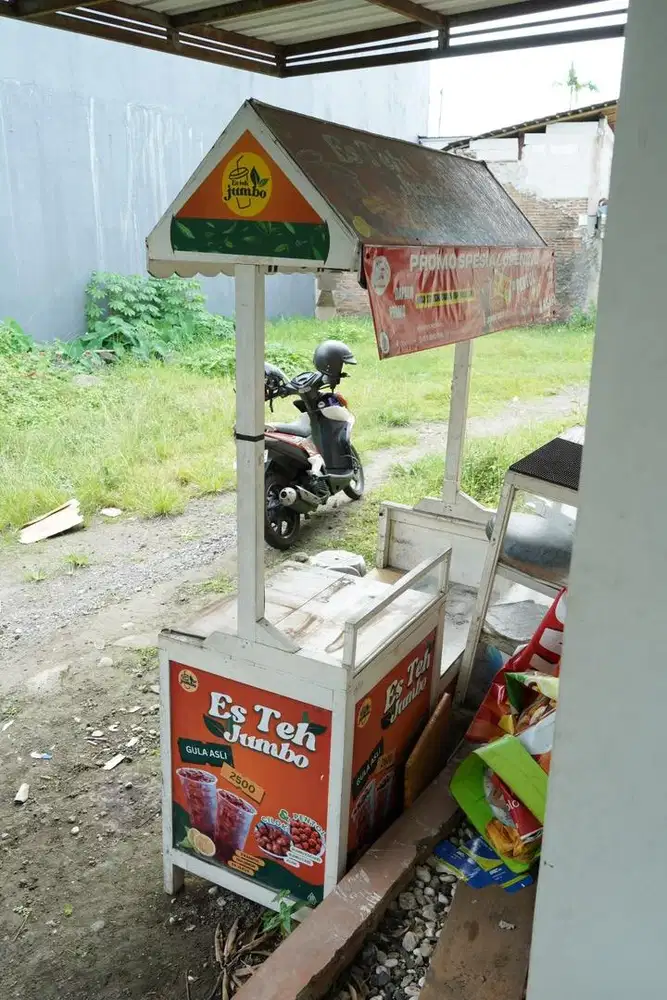 Booth gerobak Kayu Bagus Kokoh