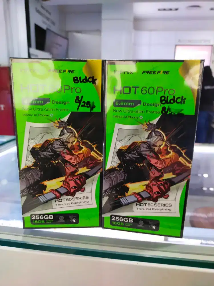 Infinix hot 60 pro 8/256 black newww
